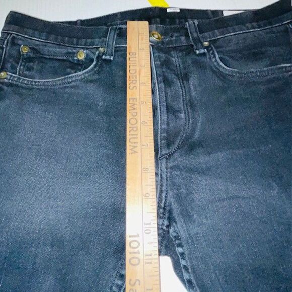 Rag & Bone Jeans Mens Black Fit 1 Extra Slim Straight Preppy Premium Denim 32x30 - Picture 6 of 16